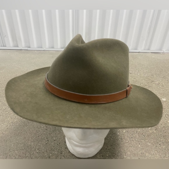 Olive Green VINTAGE STETSON MALLORY HAT - Picture 8 of 16